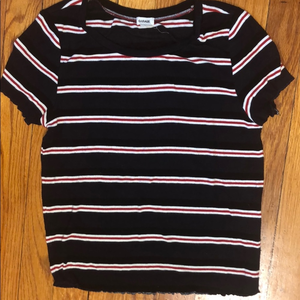 STRIPED LETTUCE EDGE TOP